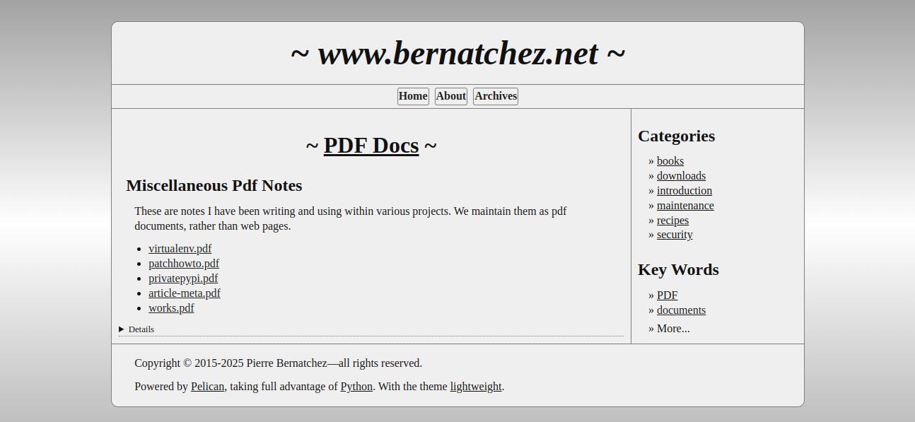 Screenshot of lightweight theme in english